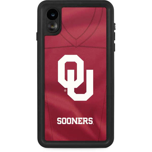 University of Oklahoma Red Jersey iPhone XR Waterproof Case