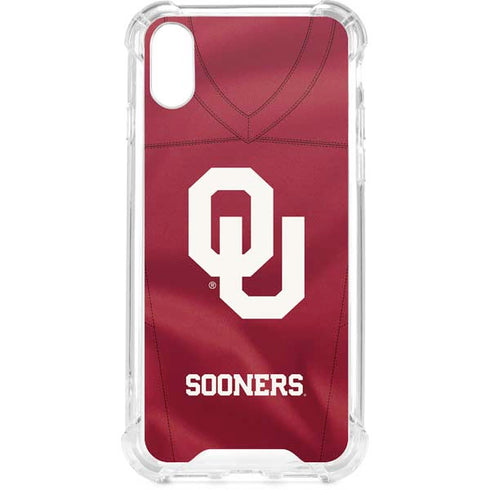 University of Oklahoma Red Jersey iPhone XS Clear Case