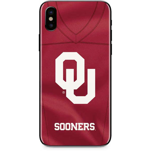 University of Oklahoma Red Jersey iPhone XS Skin