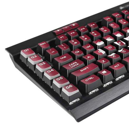 University of Oklahoma Red Jersey K95 RGB PLATINUM Mechanical Gaming Keyboard Skin