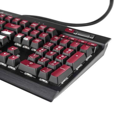 University of Oklahoma Red Jersey K95 RGB PLATINUM Mechanical Gaming Keyboard Skin