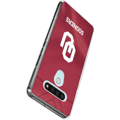 University of Oklahoma Red Jersey LG Stylo 6 Clear Case