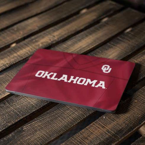 University of Oklahoma Red Jersey Apple MacBook Air Skin