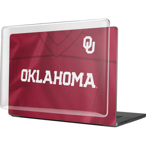 University of Oklahoma Red Jersey MacBook Pro 16in (2021-25) Case plus Skin