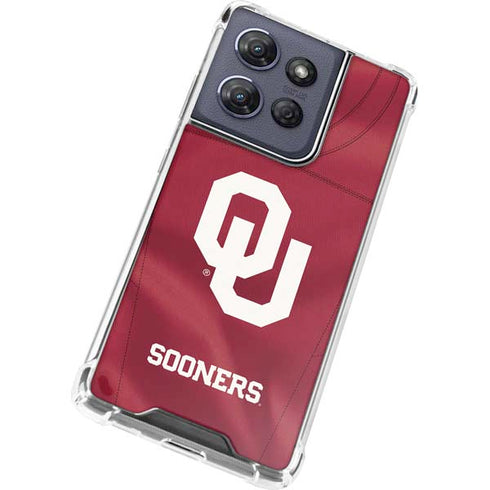 University of Oklahoma Red Jersey Moto G 5G (2025) Clear Case