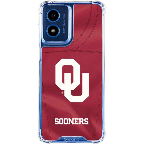 University of Oklahoma Red Jersey Moto G 5G (2024) Clear Case
