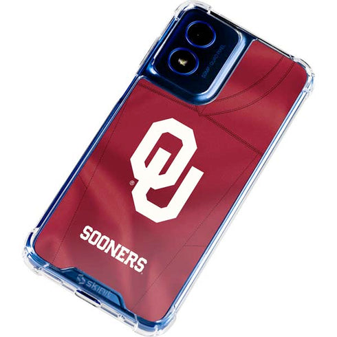 University of Oklahoma Red Jersey Moto G 5G (2024) Clear Case