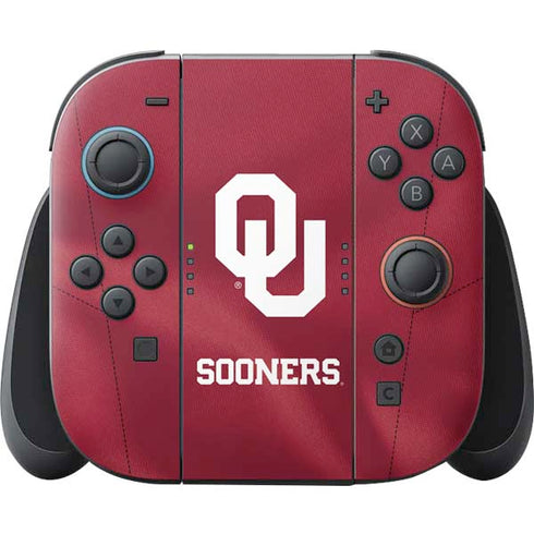 University of Oklahoma Red Jersey Nintendo Switch 2 (2025) Joy-Con Controller Skin