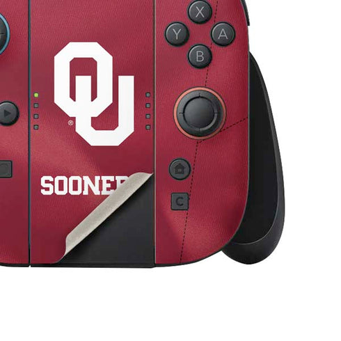 University of Oklahoma Red Jersey Nintendo Switch 2 (2025) Joy-Con Controller Skin