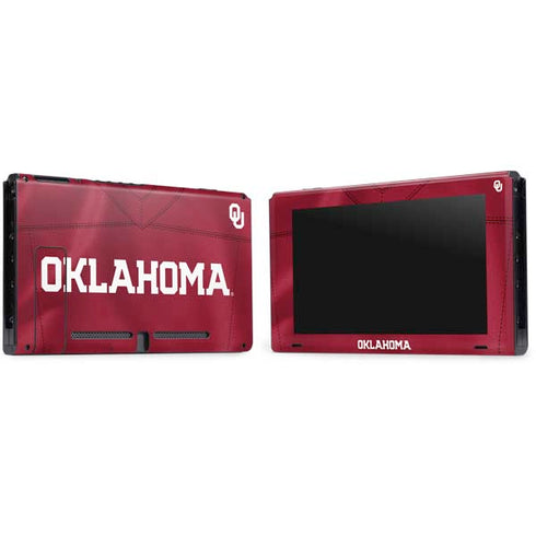 University of Oklahoma Red Jersey Nintendo Switch Bundle Skin