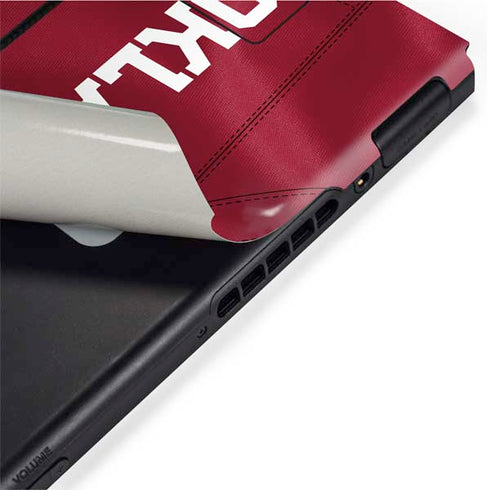 University of Oklahoma Red Jersey Nintendo Switch Bundle Skin