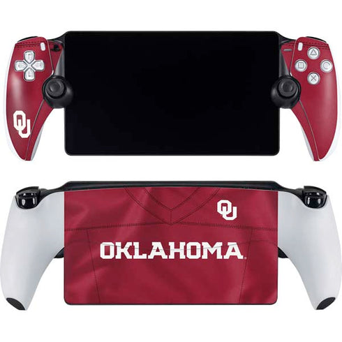 University of Oklahoma Red Jersey PlayStation Portal Remote Player Skin