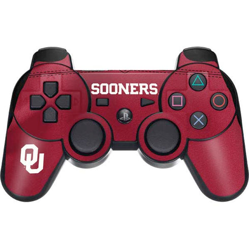 University of Oklahoma Red Jersey PS3 Dual Shock wireless controller Skin