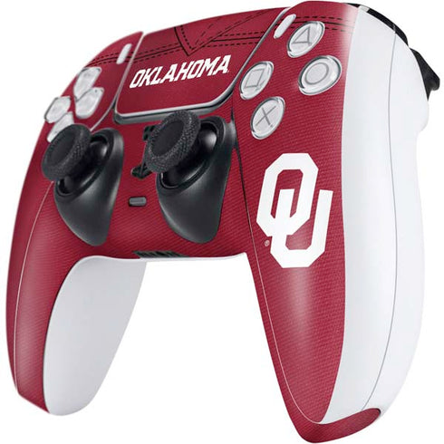 University of Oklahoma Red Jersey PS5 Controller Skin