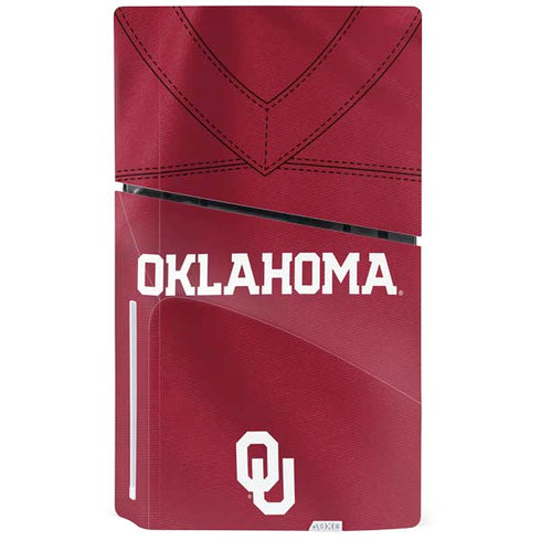 University of Oklahoma Red Jersey PS5 Slim Disk Bundle Skin