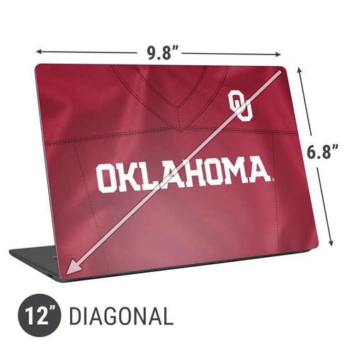 University of Oklahoma Red Jersey Universal Laptop 12in (9.8 x 6.8in) Skin