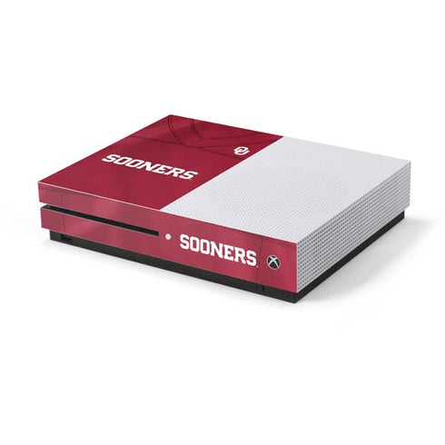 University of Oklahoma Red Jersey Xbox One S Console Skin