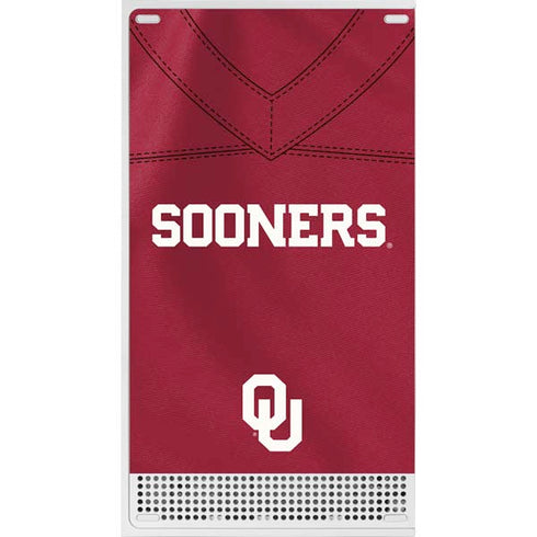University of Oklahoma Red Jersey Xbox Series S Console Skin
