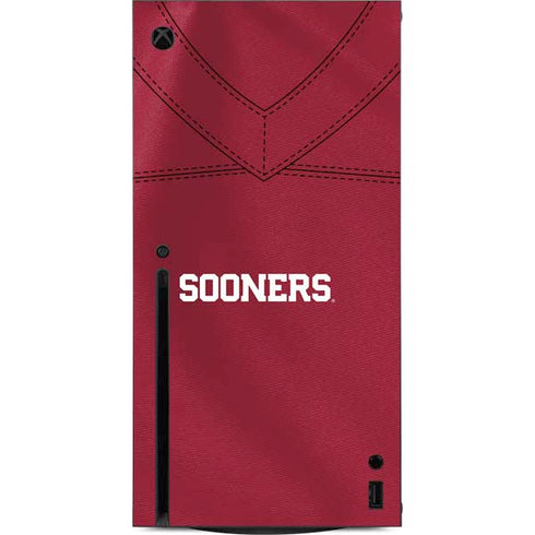University of Oklahoma Red Jersey Xbox Series X Console Skin