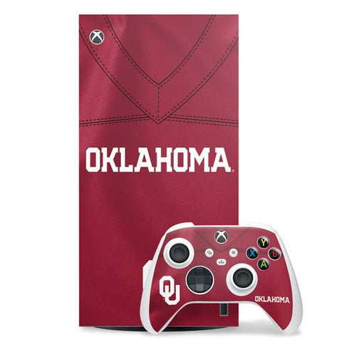 University of Oklahoma Red Jersey Xbox Series X Skins