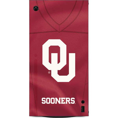 University of Oklahoma Red Jersey XBox Series X Digital Edition Console Skin
