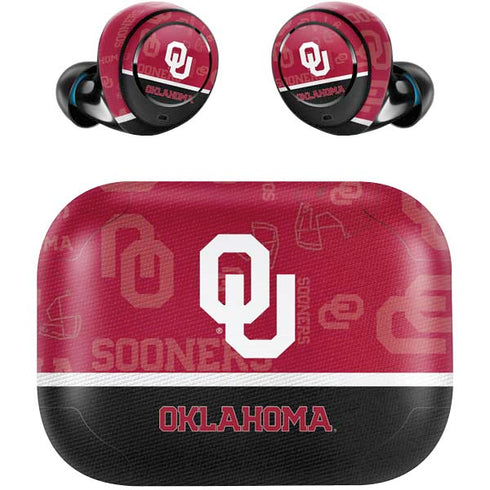 University of Oklahoma Split Jersey Amazon Echo Buds Skin