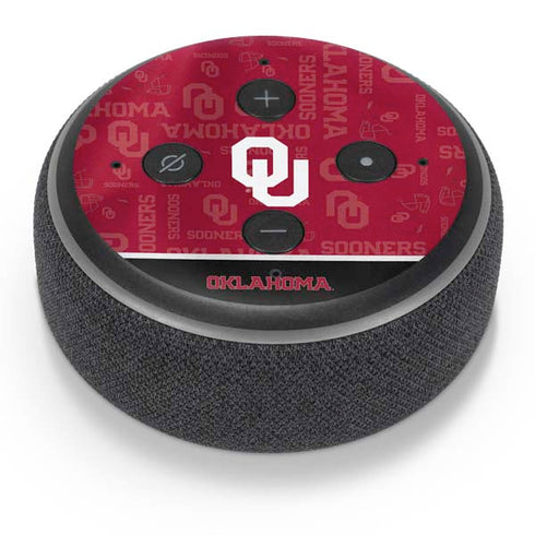 University of Oklahoma Split Jersey Amazon Echo Dot Skin