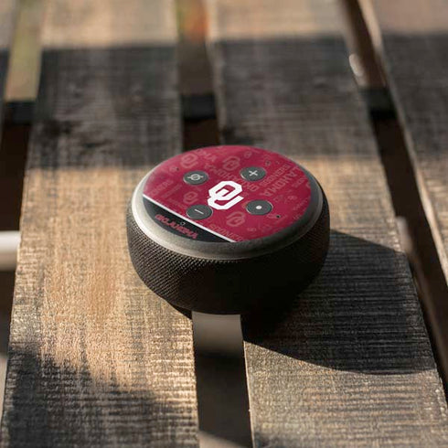 University of Oklahoma Split Jersey Amazon Echo Dot Skin