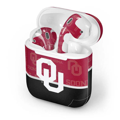 University of Oklahoma Split Jersey Apple AirPods 2 Skin