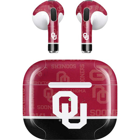 University of Oklahoma Split Jersey Apple AirPods (3rd Gen 2021) Skin