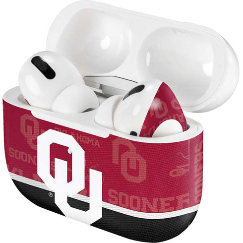 University of Oklahoma Split Jersey Apple AirPods Pro Skin