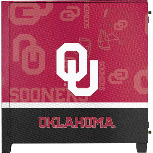 University of Oklahoma Split Jersey Corsair 4000D Tempered Glass Mid-Tower ATX Case Skin