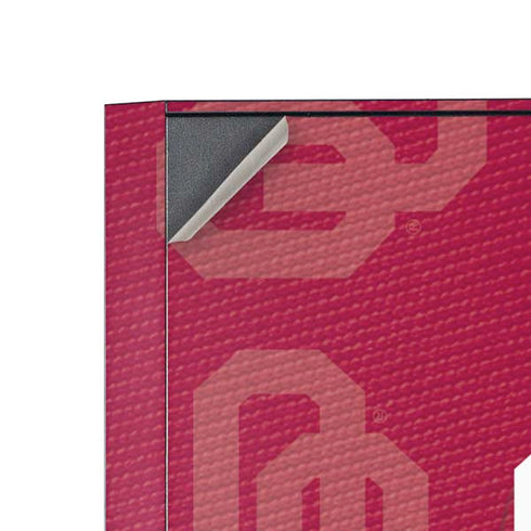 University of Oklahoma Split Jersey Corsair 4000D Tempered Glass Mid-Tower ATX Case Skin