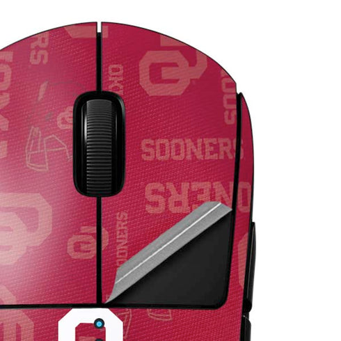 University of Oklahoma Split Jersey G Pro Wireless Gaming Mouse Skin