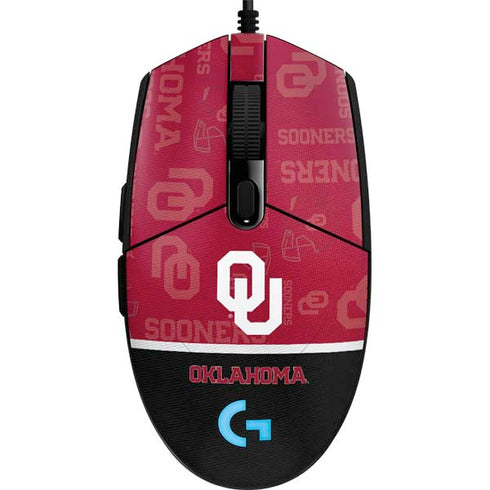 University of Oklahoma Split Jersey G203 Prodigy RGB Wired Gaming Mouse Skin