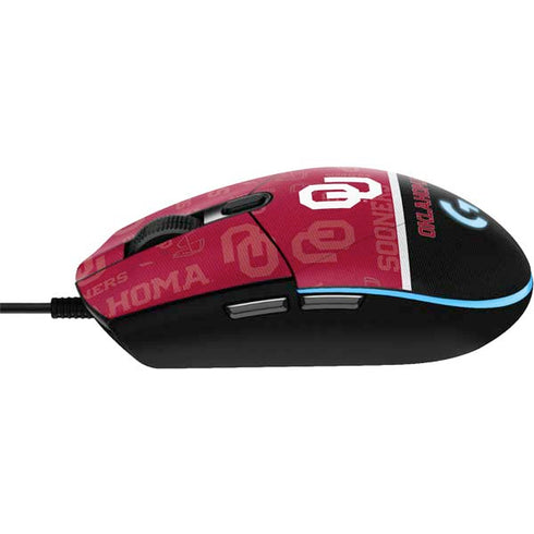 University of Oklahoma Split Jersey G203 Prodigy RGB Wired Gaming Mouse Skin