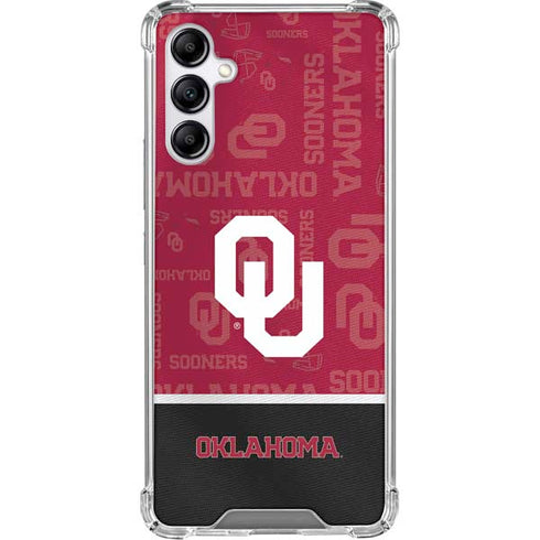 University of Oklahoma Split Jersey Gabb Phone 4 Clear Case