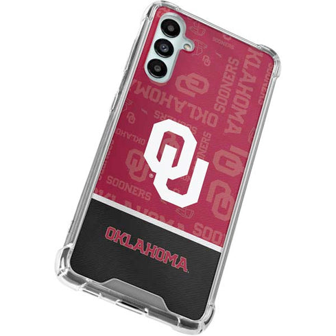University of Oklahoma Split Jersey Gabb Phone 4 Clear Case