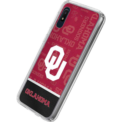 University of Oklahoma Split Jersey Galaxy A10e Clear Case