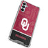 University of Oklahoma Split Jersey Galaxy A14 5G Clear Case