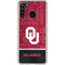 University of Oklahoma Split Jersey Galaxy A21 Clear Case