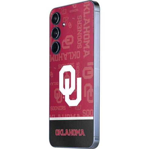 University of Oklahoma Split Jersey Galaxy A35 5G Skin