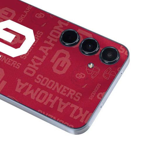 University of Oklahoma Split Jersey Galaxy A35 5G Skin
