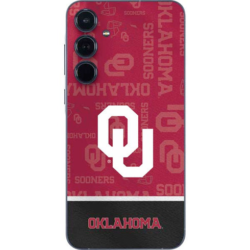 University of Oklahoma Split Jersey Galaxy A36 5G Skin