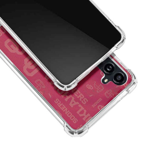 University of Oklahoma Split Jersey Galaxy A54 5G Clear Case
