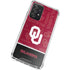 University of Oklahoma Split Jersey Galaxy A72 5G Clear Case