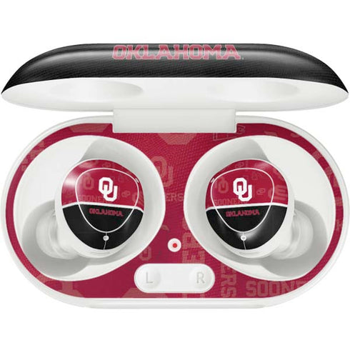 University of Oklahoma Split Jersey Galaxy Buds Plus Skin