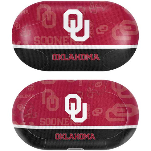 University of Oklahoma Split Jersey Galaxy Buds Plus Skin