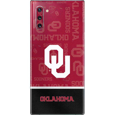 University of Oklahoma Split Jersey Galaxy Note 10 Skin
