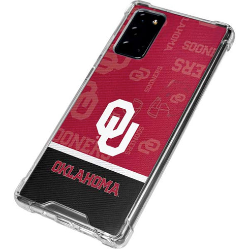 University of Oklahoma Split Jersey Galaxy Note20 5G Clear Case